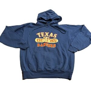 Texas Rangers Royal Blue Hoodie Sweatshirt Winning Ways Size Adult Medium
